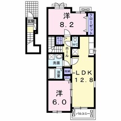 コンフォーティア鮎喰の物件間取画像